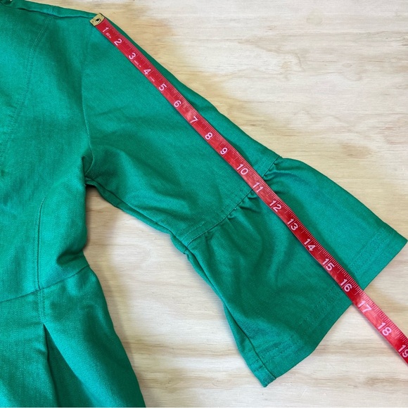 Studio Park x Jane Treacy Women's Green Denim Jacket Size S - Picture 13 of 13